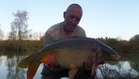 A 20 lb 10 oz carp from Lillybelle, Steve Charters, Apr 2015