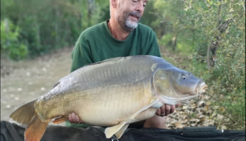 A 34 lb 12 oz carp from Lillybelle, Martin Ostler, Sep 2018