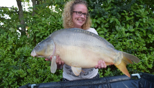 A 23 lb 10 oz carp from Lillybelle, Emily Blake, Aug 2015