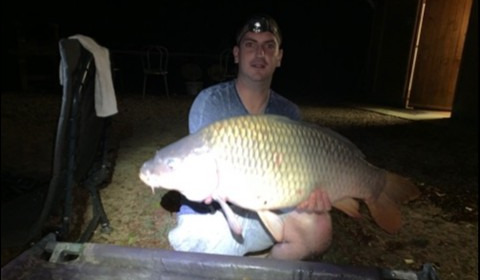 A 24 lb 12 oz carp from Lillybelle, Mike Wigmore, Jul 2019