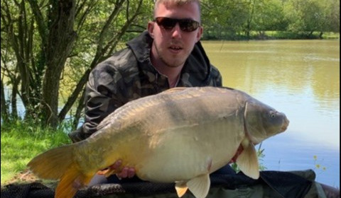 A 28 lb carp from Lillybelle, James Smith, May 2019
