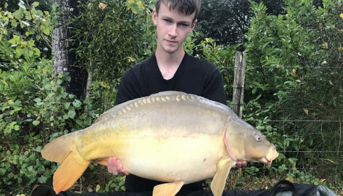 A 26 lb 10 oz carp from Lillybelle, Reece Hunter, Sep 2017