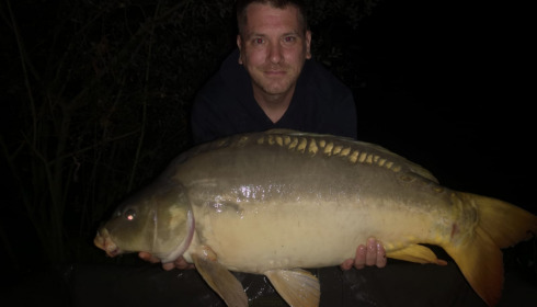A 39 lb 10 oz carp from Lillybelle, Sep 2021