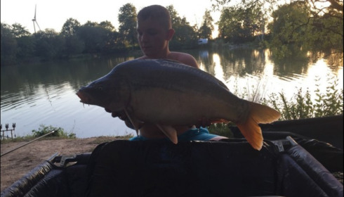 A 39 lb 13 oz carp from Lillybelle, Harry Blankley, Aug 2018