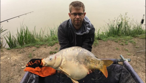 A 21 lb 6 oz carp from Lillybelle, Stuart Burgess, Jun 2018