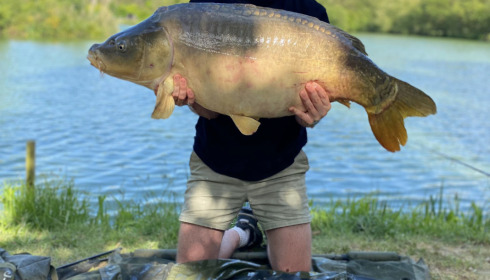 A 38 lb carp from Lillybelle, Sam Hepburn, May 2023