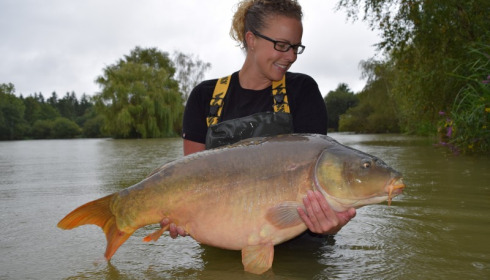 A 31 lb 10 oz carp from Lillybelle, Emily Blake, Aug 2015