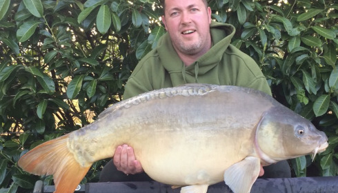 A 35 lb 5 oz carp from Lillybelle, Poop, Apr 2017