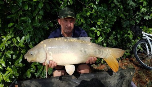 A 24 lb 2 oz carp from Lillybelle, Andy Hackett, Aug 2017