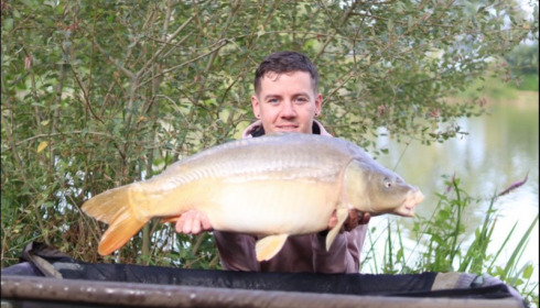A 24 lb 8 oz carp from Lillybelle, Thomas Cooper, Aug 2018