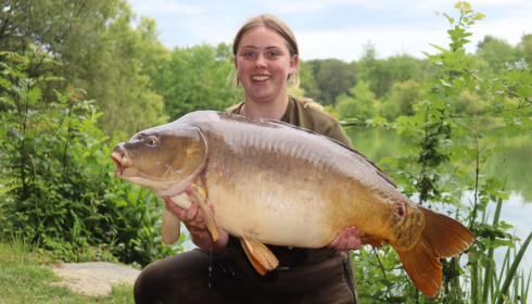 A 38 lb carp from Lillybelle, Daisy Davies, Jun 2022
