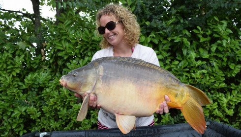 A 24 lb 12 oz carp from Lillybelle, Emily Blake, Aug 2015