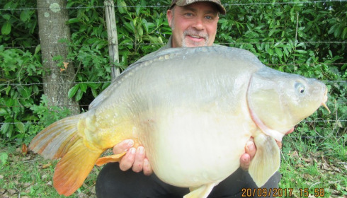 A 23 lb 8 oz carp from Lillybelle, Brian Edwards, Sep 2017