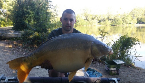 A 40 lb carp from Lillybelle, Tom Kingston, Oct 2018