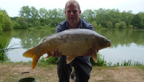 A 24 lb 13 oz carp from Lillybelle, Neil Browning, Jun 2015