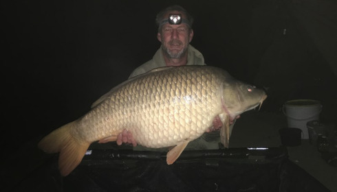 A 40 lb carp from Lillybelle, Steve Bellis, Apr 2017