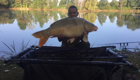 A 28 lb 5 oz carp from Lillybelle, Kevin Holbrook, Aug 2017