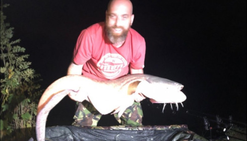A 44 lb catfish from Lillybelle, Carl Griffin, Oct 2019