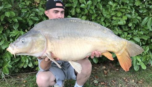 A 22 lb carp from Lillybelle, Owen Edwards, Sep 2017