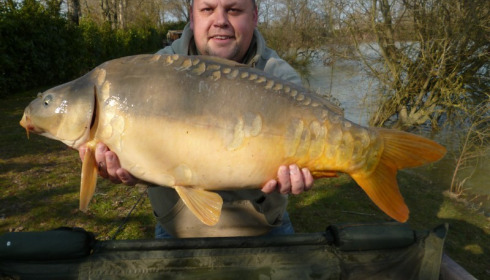 A 23 lb carp from Lillybelle, Richard Owen, Mar 2016