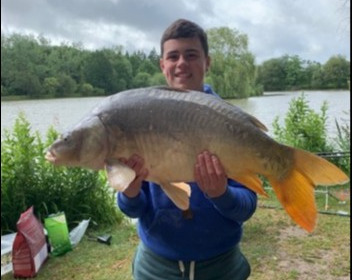 A 22 lb 4 oz carp from Lillybelle, James Parker, Jun 2019