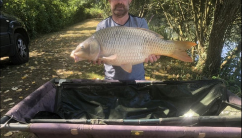 A 25 lb carp from Lillybelle, Richard May, Aug 2018