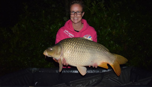 A 20 lb 4 oz carp from Lillybelle, Emily Blake, Aug 2015