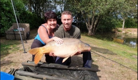A 30 lb 8 oz carp from Lillybelle, Kim & Paul, Aug 2019