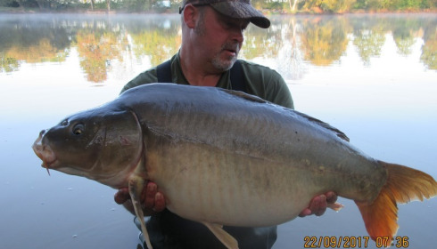 A 31 lb carp from Lillybelle, Brian Edwards, Sep 2017