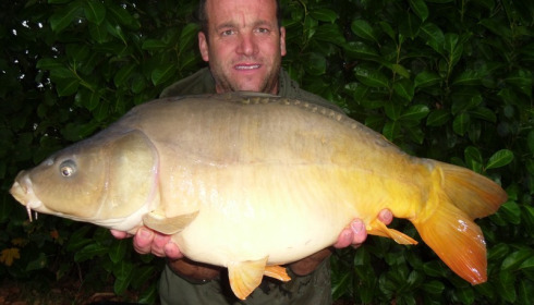 A 21 lb carp from Lillybelle, James Mclane, Sep 2016