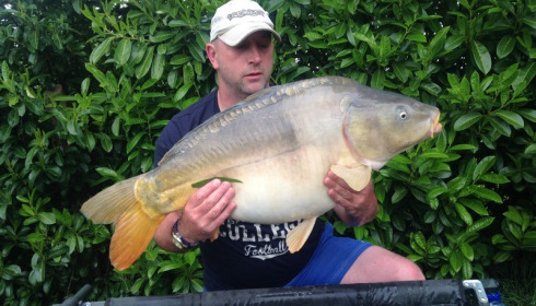 A 26 lb 8 oz carp from Lillybelle, Charlie Keeling, May 2016