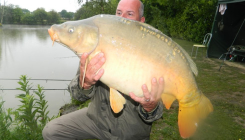 A 29 lb 8 oz carp from Lillybelle, Jon Blackall, May 2017
