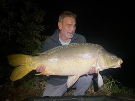 A 27 lb carp from Lillybelle, Aug 2022