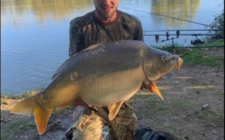 A 42 lb carp from Lillybelle, Arry Farrow, Oct 2019