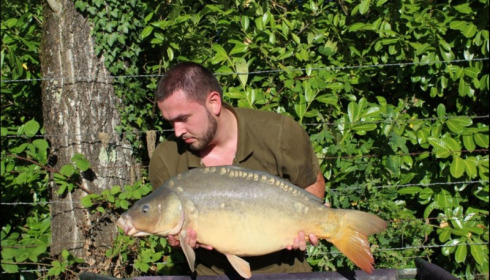 A 23 lb 4 oz carp from Lillybelle, Liam Payne, Aug 2018