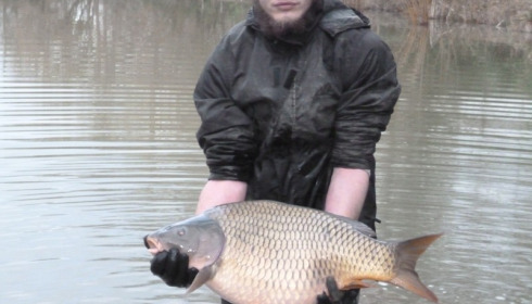 A 24 lb carp from Lillybelle, Stocking, Jan 2015