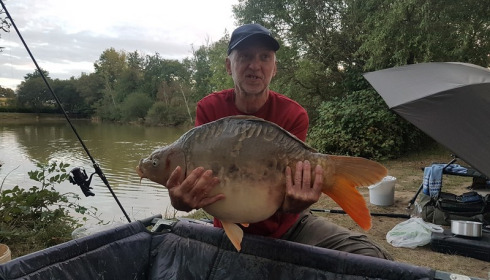 A 23 lb carp from Lillybelle, Roy Cookson, Aug 2017