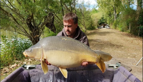 A 34 lb 12 oz carp from Lillybelle, Sep 2018