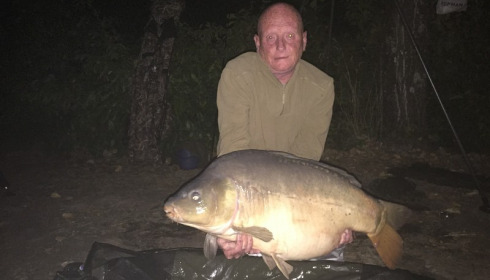 A 36 lb carp from Lillybelle, Steve Plant, Aug 2016
