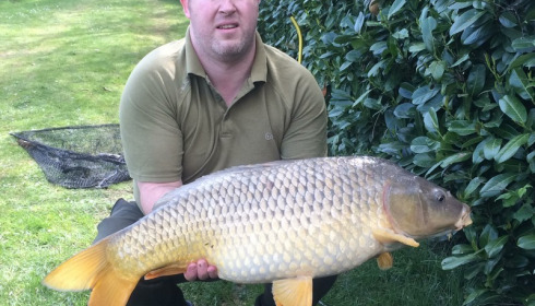 A 26 lb 11 oz carp from Lillybelle, Poop, Apr 2017