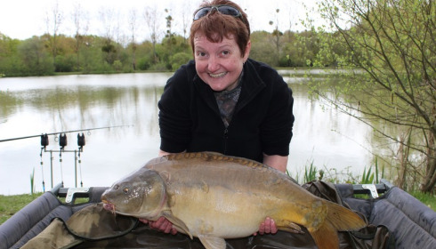 A 25 lb carp from Lillybelle, Su Finlay-Woods, Apr 2016
