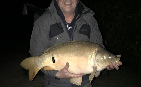 A 24 lb 3 oz carp from Lillybelle, Mark, Apr 2017