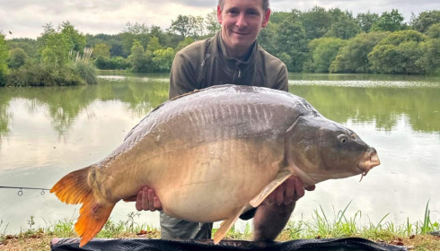 A 37 lb carp from Lillybelle, James Wray, Jul 2023