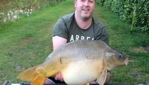 A 24 lb carp from Lillybelle, Poop, Apr 2017