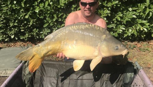 A 20 lb carp from Lillybelle, Nick Dunn, Aug 2017