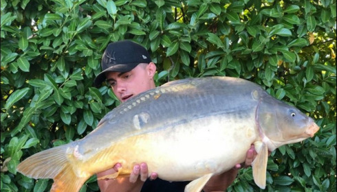 A 35 lb 2 oz carp from Lillybelle, Owen Edwards, Sep 2018