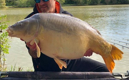 A 43 lb carp from Lillybelle, Carl Stammers, Oct 2019