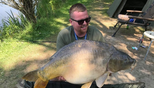 A 44 lb carp from Lillybelle, Richard Catlow, May 2018