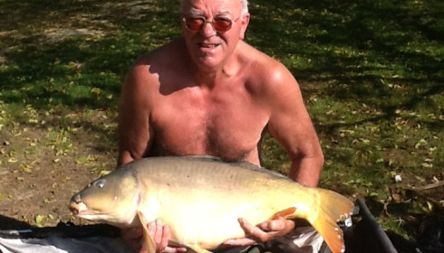 A 34 lb carp from Lillybelle, Tom Jones, Oct 2015