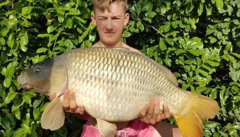 A 25 lb carp from Lillybelle, Aaron Hackett, Aug 2017
